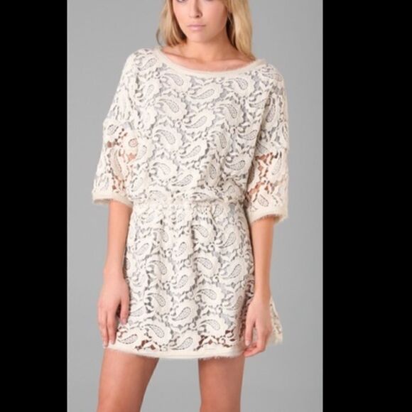 Dolan Paisley Crochet Dress - Picture 7 of 7